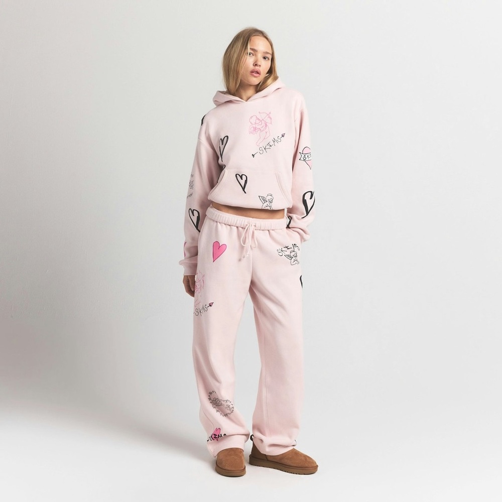 SOLD OUT - SKIMS Blush Pink Fleece Hoodie